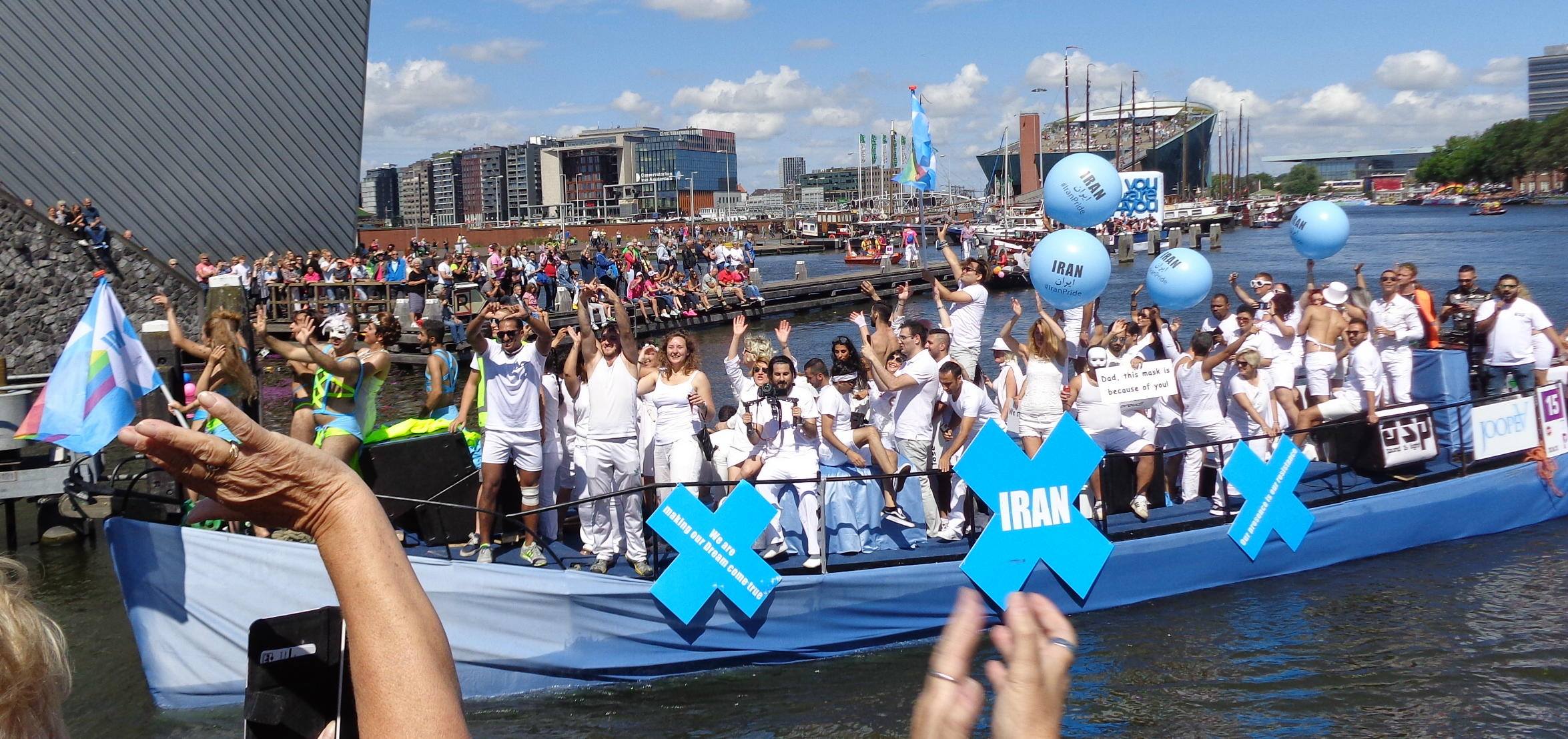 First Iran Boat in Amsterdam Pride Parade 2017